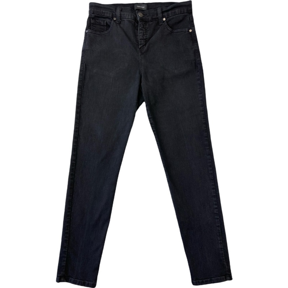 ✅ Karen Kane Black / Darkest Gray Woman’s Skinny High Waist Jeans size 10